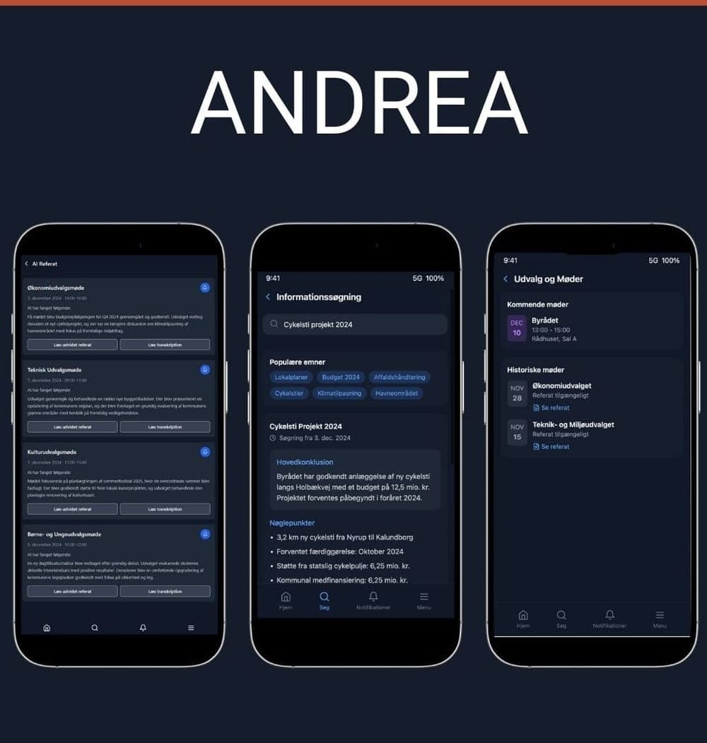 Projekt Andrea og Promte app