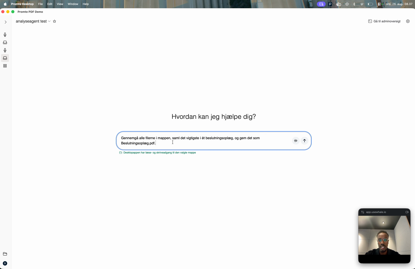 Promte Desktop samler dokumenter i et beslutningsoplæg